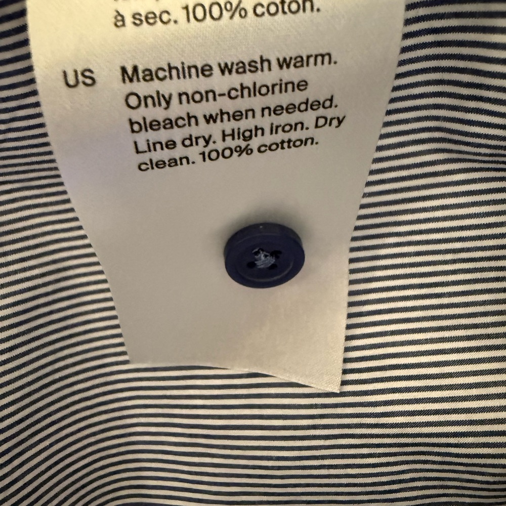 COS Blue/white Stripe Shirt - Picture 11 of 11